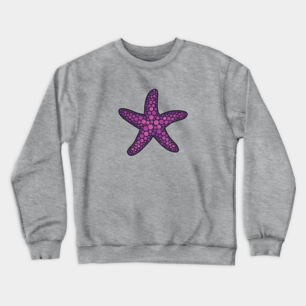 Ochre Sea Star Starfish Crewneck Sweatshirt by DesignsByDoodle